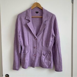 Haggar - Elegant Lavender Knit Cardigan
